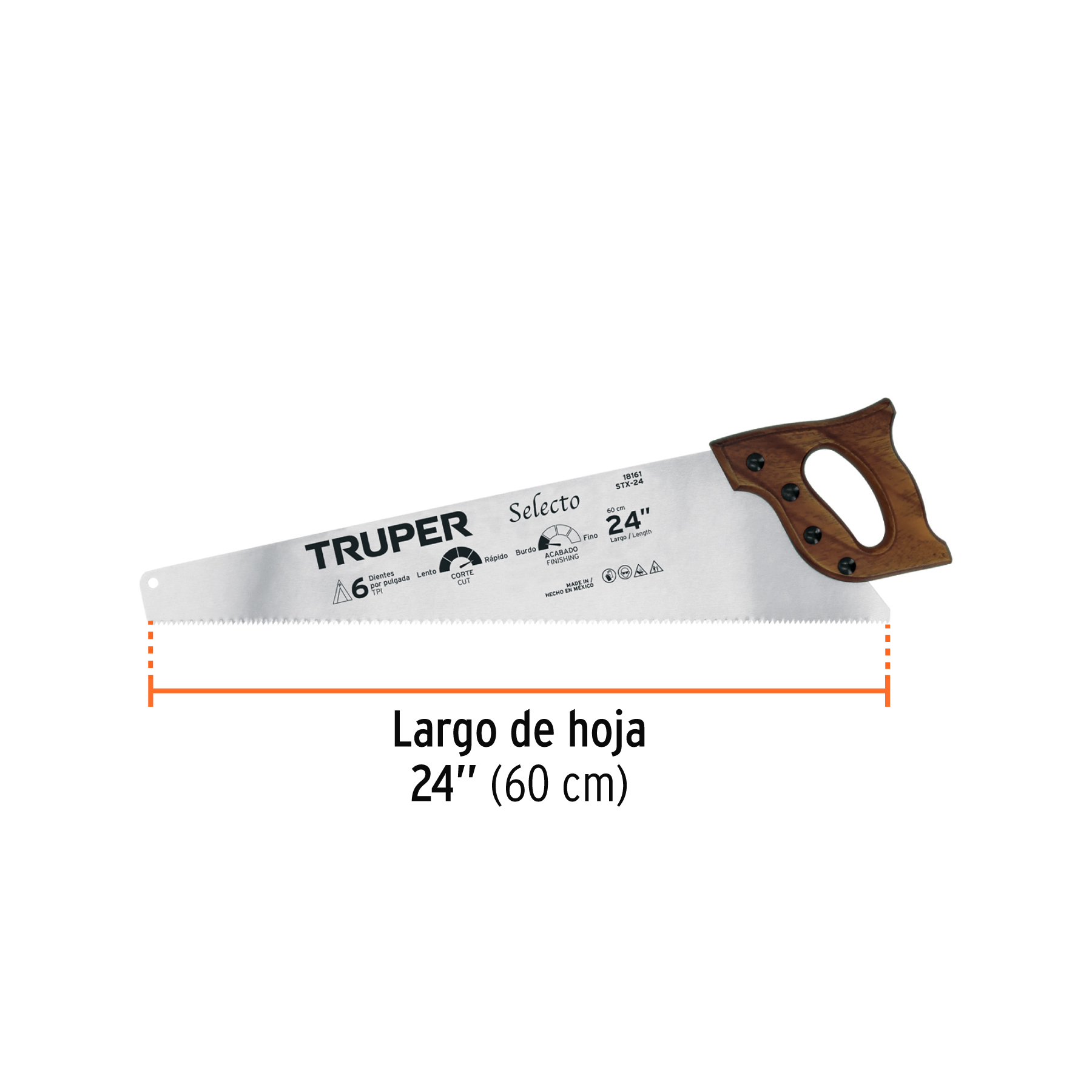 Serrucho 24' Selecto, 6 DPP, TRUPER - Imagen 4