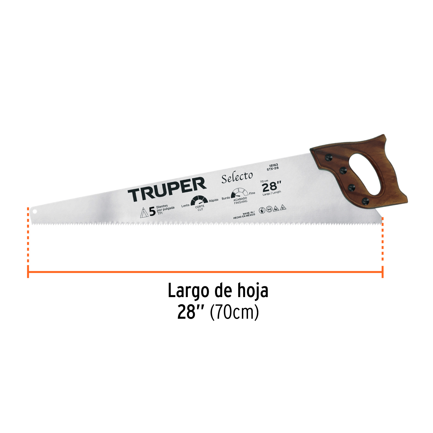 Serrucho 28', Selecto, 5 DPP, TRUPER - Imagen 4