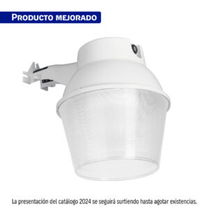 Alternative view of Luminario suburbano ABS con foco LED 40W 6500K sensor de luz