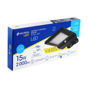 Luminario suburbano solar LED 15 W 6500 K con sensor de luz - Imagen 9