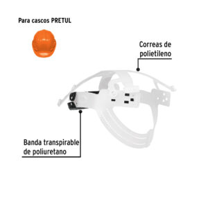 Suspensión para cascos, ajuste por intervalos, PRETUL - Imagen 3