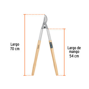 Tijera para ramas 70 cm, Classic, mangos de madera, TRUPER - Imagen 4