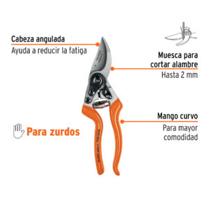Tijera para poda 8' de aluminio forjado para zurdo, EXPERT - Imagen 3