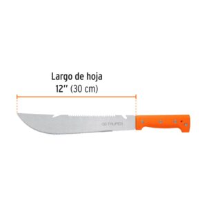 Machete rambo 12', cacha remachada naranja, TRUPER - Imagen 4
