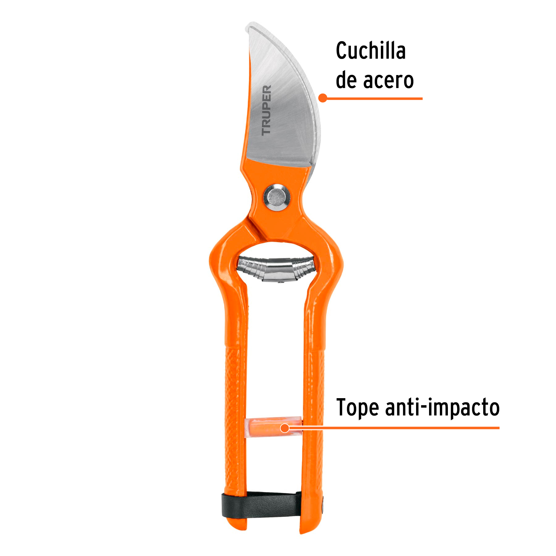 Tijera para poda 10' forjada cuchilla de paso, TRUPER - Imagen 3