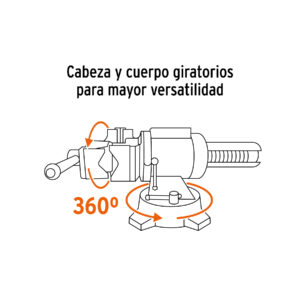Tornillo de banco 5' multipropósito de hierro dúctil, TRUPER - Imagen 5