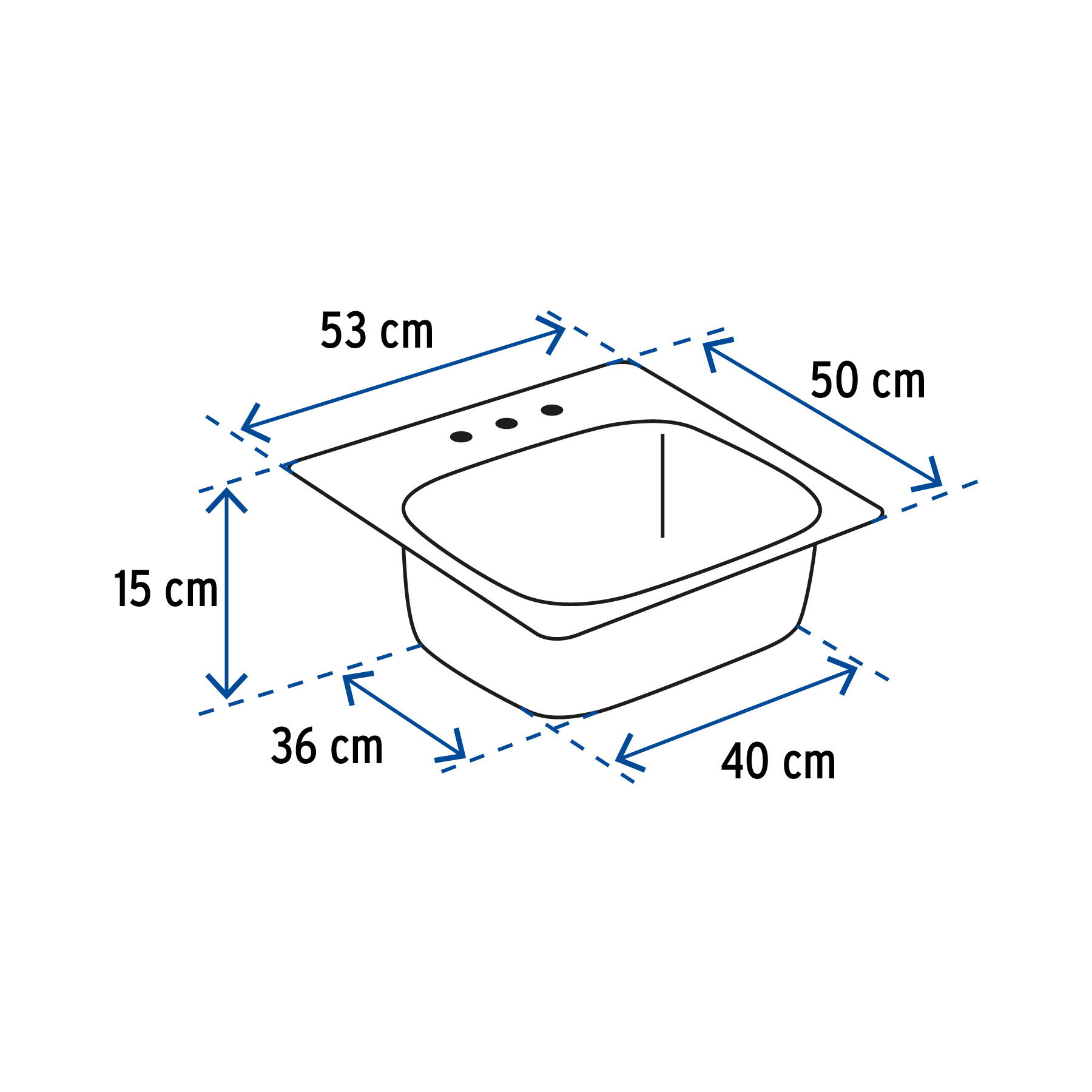 Tarja de empotrar sencilla 50x53cm, FOSET BASIC - Imagen 3