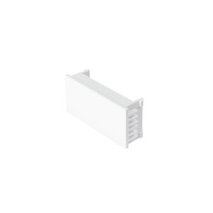 Tapón ciego, 1 módulo, línea Española, color blanco, VOLTECK
