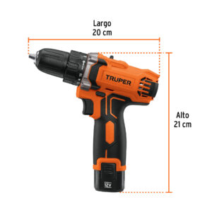Taladro/destornillador compacto 3/8', 12V, 1 bat 2Ah, PRO - Imagen 4