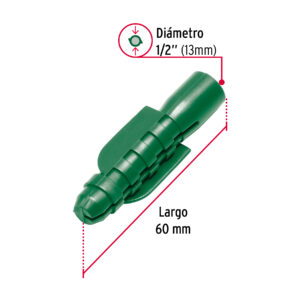 Bolsa con 50 taquetes de plástico 1/2', FIERO - Imagen 4