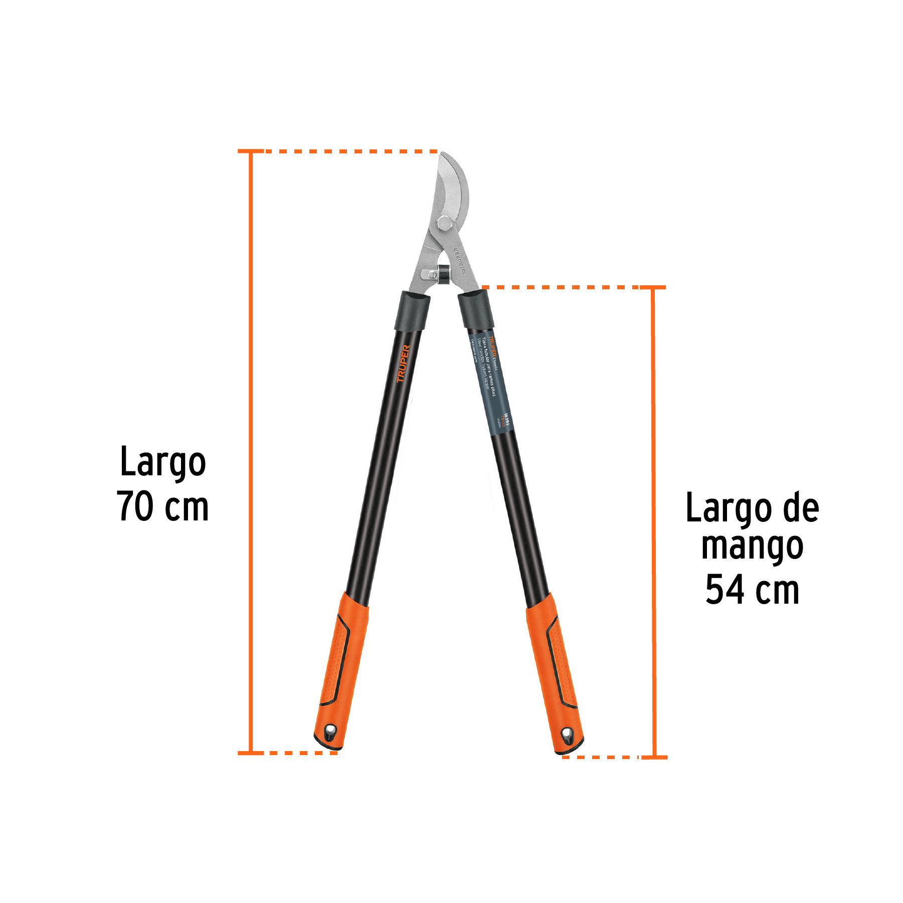 Tijera para ramas 70 cm, Classic, mangos tubulares, TRUPER - Imagen 4