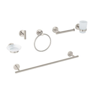 Juego de 6 accesorios para baño acabado satín, FOSET TÚBIG - Imagen 2