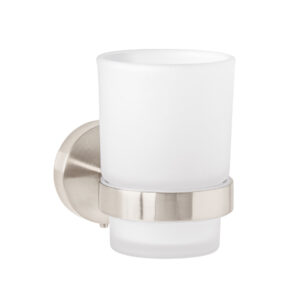 Portavaso cepillero satín con vaso de vidrio, FOSET TÚBIG - Imagen 2