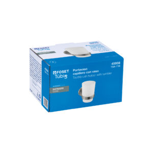 Portavaso cepillero satín con vaso de vidrio, FOSET TÚBIG - Imagen 5