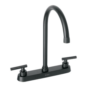 Mezcladora para fregadero,manerales palanca,negro mate TÚBIG - Imagen 2