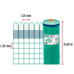 Rollo de 30 m x 0.6 m de malla mosquitera plástica verde - Imagen 4