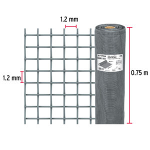 Rollo de 30 m x 0.75 m malla mosquitera fibra de vidrio gris - Imagen 4