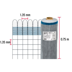 Rollo de 30 m x 0.75 m de malla mosquitera plástica gris - Imagen 4