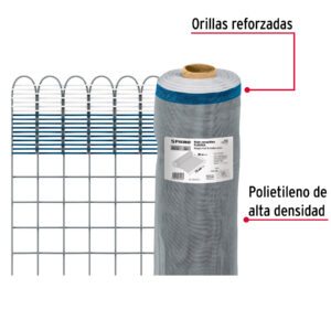 Rollo de 30 m x 0.75 m de malla mosquitera plástica gris - Imagen 3