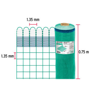 Rollo de 30 m x 0.75 m de malla mosquitera plástica verde - Imagen 4