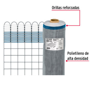 Rollo de 30 m x 1.05 m de malla mosquitera plástica gris - Imagen 3