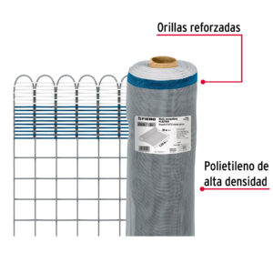 Rollo de 30 m x 1.2 m de malla mosquitera plástica gris - Imagen 3