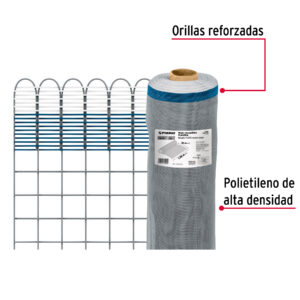 Rollo de 30 m x 1.5 m de malla mosquitera plástica gris - Imagen 4
