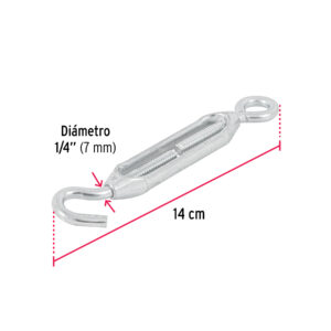 Tensor zinc 1/4' ojo-gancho, FIERO - Imagen 4