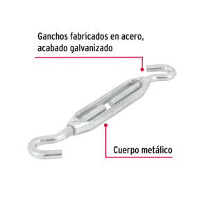 Tensor zinc 5/16' gancho-gancho, FIERO - Imagen 3