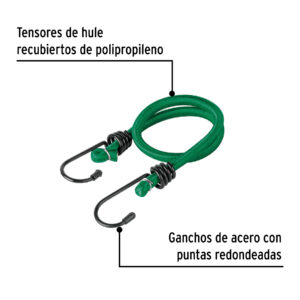 Juego de 8 tensores elásticos, PRETUL - Imagen 3