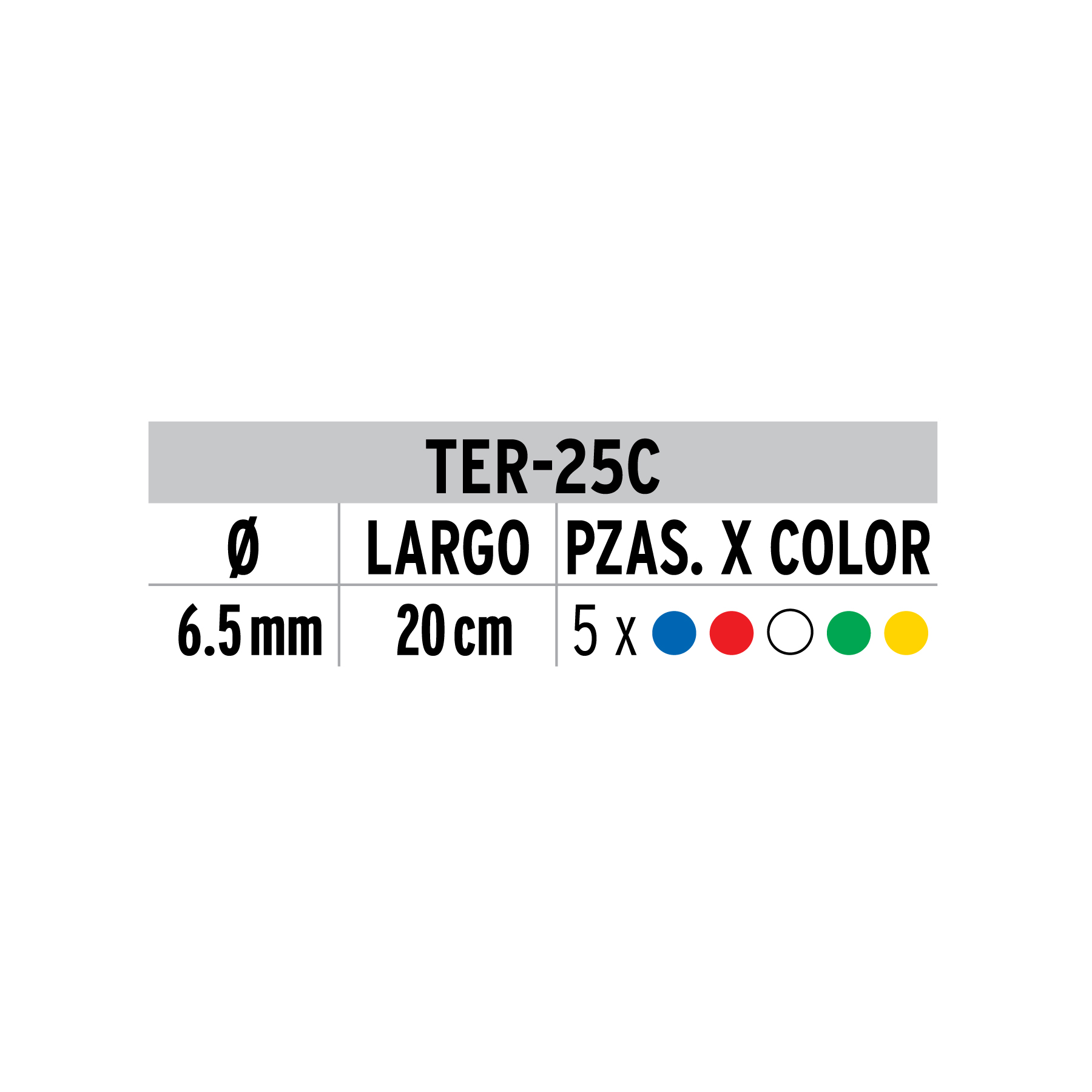 Bolsa con 25 piezas de tubo termocontráctil, VOLTECK - Imagen 3