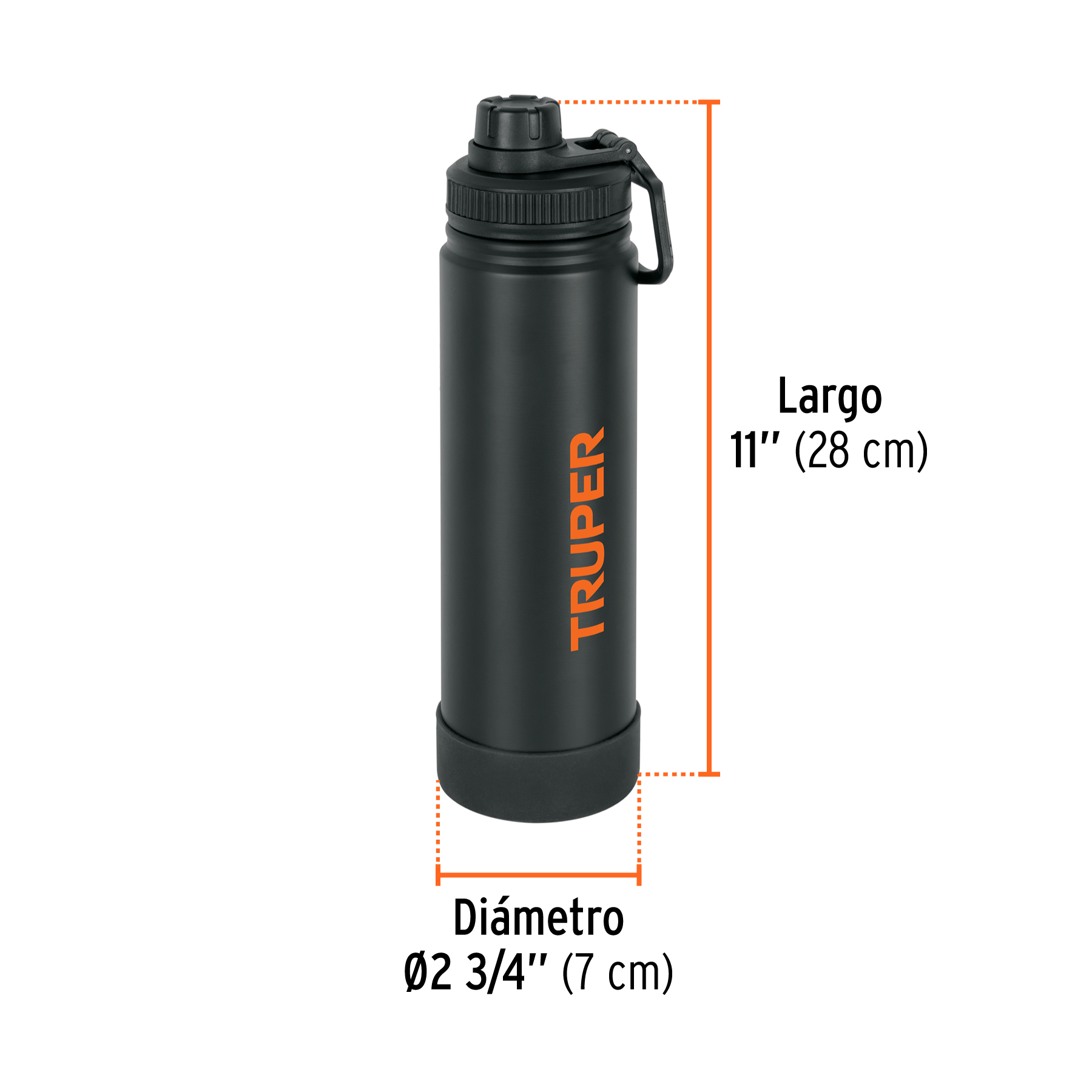 Termo de acero inoxidable, 700 ml, TRUPER - Imagen 3