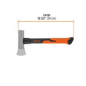 Hacha para rajar madera 3 lb, mango fibra de vidrio 16' - Imagen 4