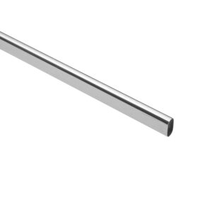 Tubo ovalado para clóset,1.8 m, acero cromado, HERMEX - Imagen 2