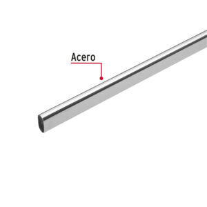 Tubo ovalado para clóset,1.8 m, acero cromado, HERMEX - Imagen 3