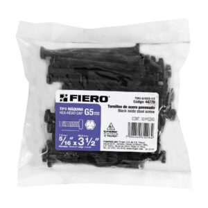 Bolsa con 50 tornillos 5/16' x 3-1/2' acero grado 5, FIERO - Imagen 5