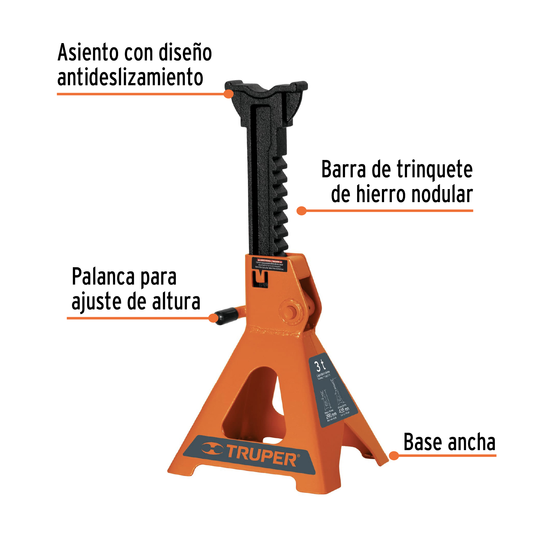 Caja con 2 torres de 12 ton para auto, TRUPER - Imagen 3