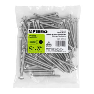 Bolsa con 50 tornillos 1/4' x 3' tipo coche, FIERO - Imagen 5