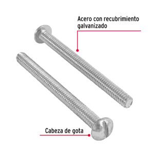 Bolsa con 50 tornillos 1/4' x 3' tipo estufa, FIERO - Imagen 3