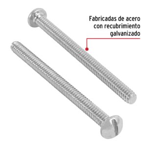 Bolsa con 100 tornillos 3/16' x 2-1/2' tipo estufa, FIERO - Imagen 3