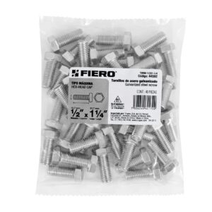 Bolsa con 40 tornillos 1/2' x 1-1/4' tipo máquina, FIERO - Imagen 5