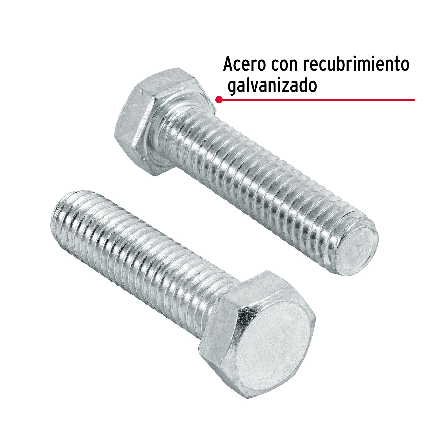 Bolsa con 70 tornillos 3/8' x 1-1/2' tipo máquina, FIERO - Imagen 3