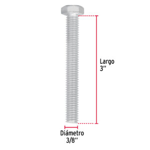 Bolsa con 40 tornillos 3/8' x 3' tipo máquina, FIERO - Imagen 4