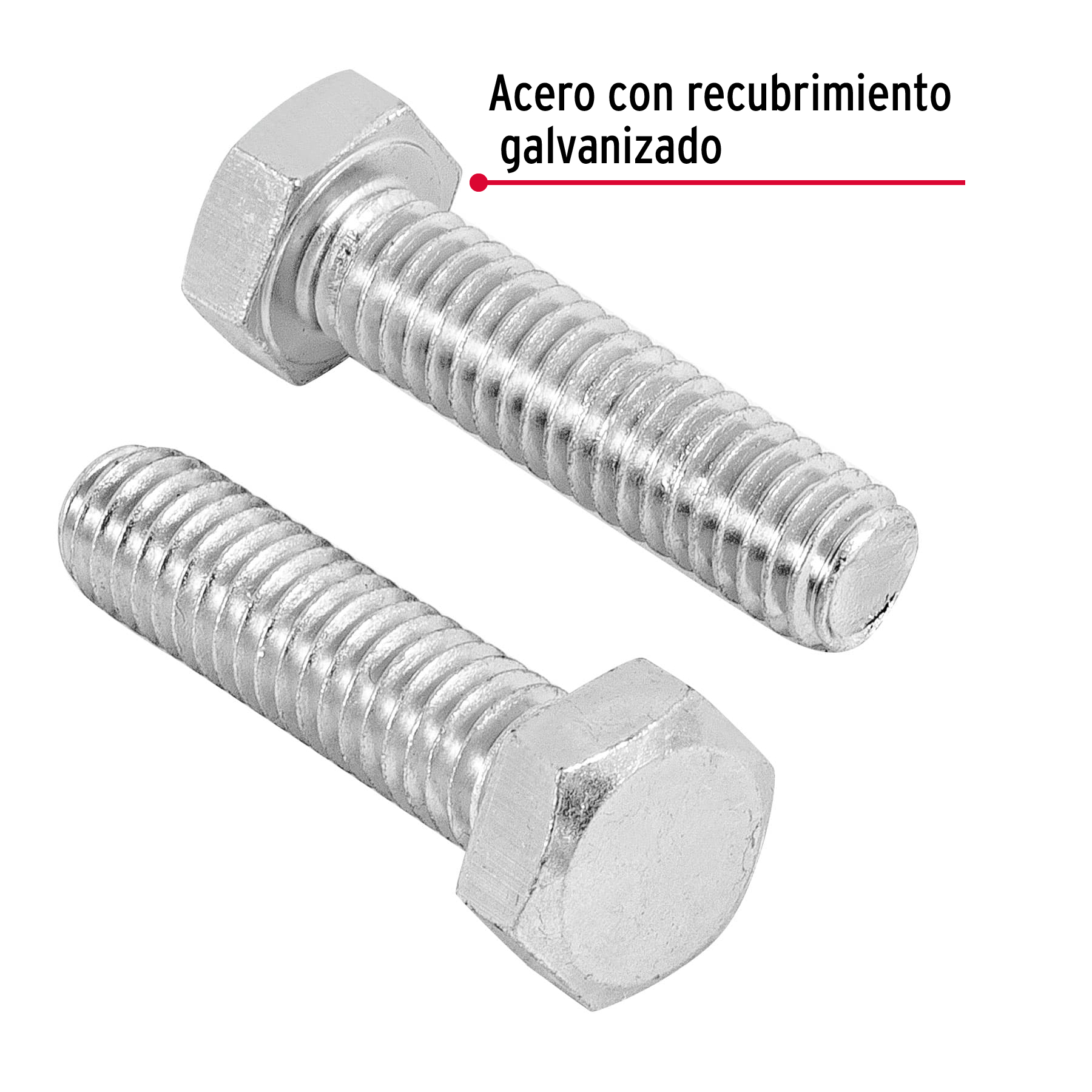 Bolsa con 60 tornillos 5/16' x 1-1/4' tipo máquina, FIERO - Imagen 3