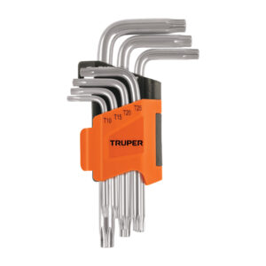 Alternative view of Juego de 7 llaves torx con organizador abatible, TRUPER