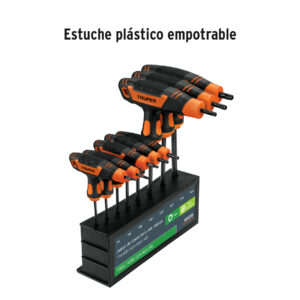 Juego de 8 llaves torx extralargas con mango T, TRUPER - Imagen 5
