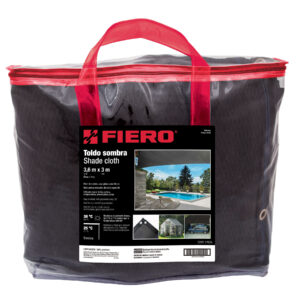 Toldo sombra 80%, monofilamento negro, 3.6m x 3m, FIERO - Imagen 6