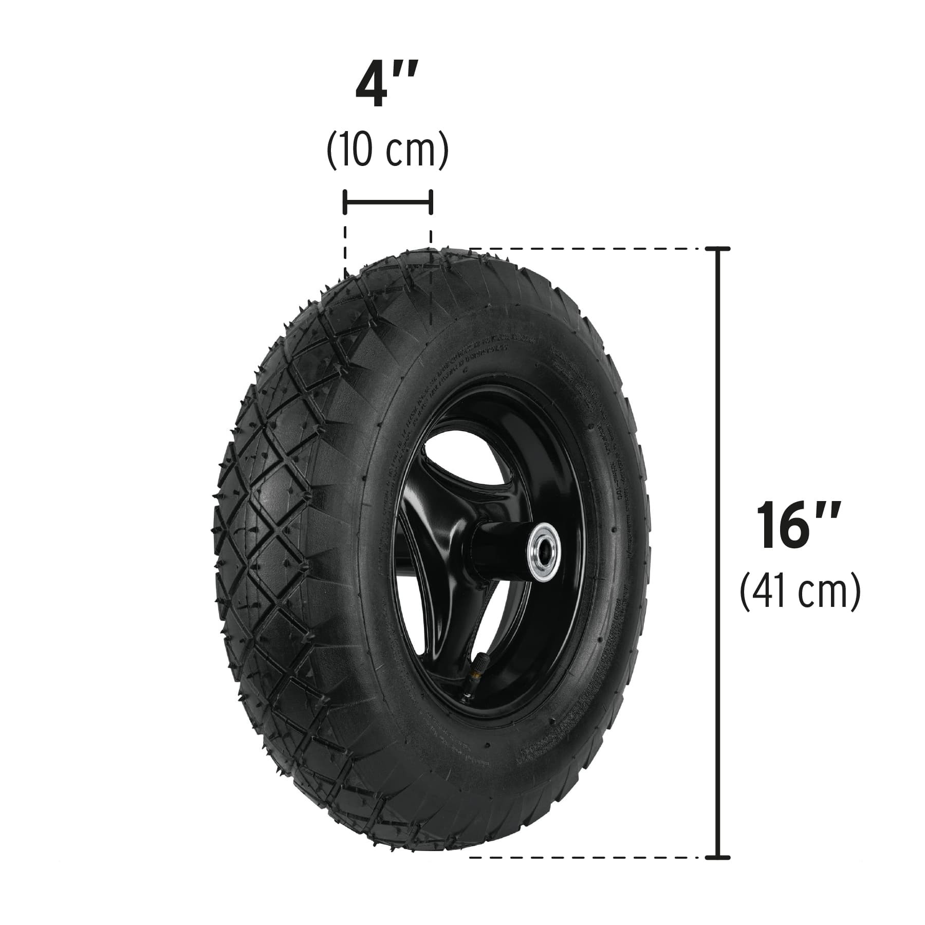 Carretilla concha plástica 5 ft3 Neumática b/tubular, PRETUL - Imagen 4