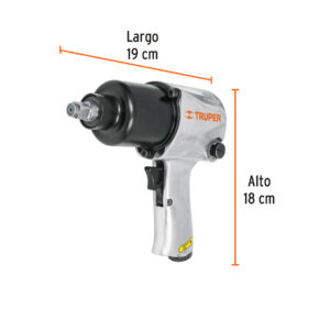 Kit de llave (pistola) de impacto 1/2' ind, estuche plástico - Imagen 4