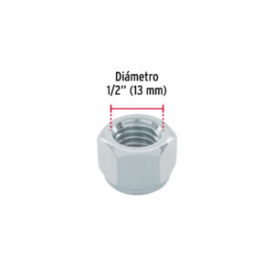 Bolsa con 50 tuercas de seguridad, 1/2' , FIERO - Imagen 3